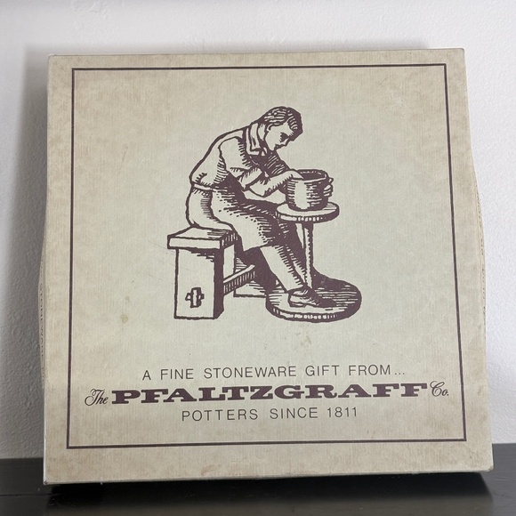 Pfalzgraff Pennsylvania Dutch ceramic/stoneware pie plate; Vintage/NIB - Picture 5 of 8